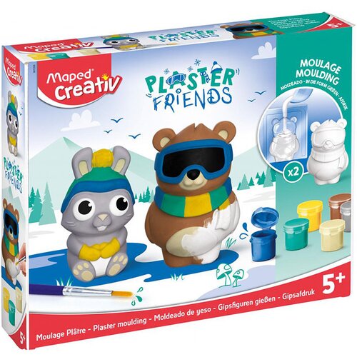 Maped Set za ustvarjanje Plaster Friends Zima Slike