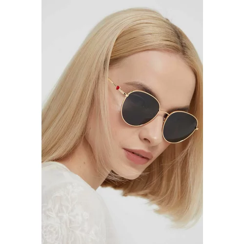 Love Moschino Sončna očala ženski, zlata barva
