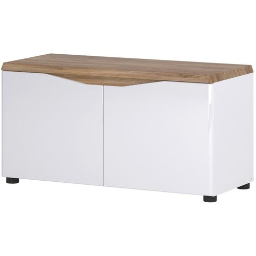 Modern Living Garderobna Klop Toledo, Bela, Barva Hrasta Cene