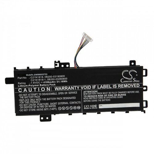 VHBW Baterija za Asus VivoBook 14 X412 / X412D / X412F, C21N1818, 4100 mAh Slike