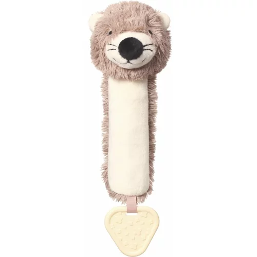BabyOno Squeaky Toy with Teether piskajoča igrača z grizljajočim delom Otter Maggie 1 kos