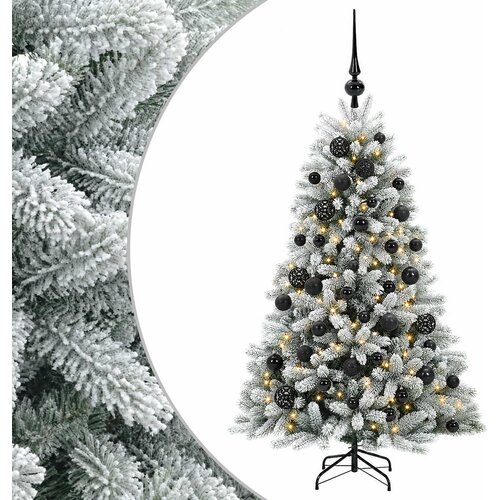  Umjetno božićno drvce s kuglicama 120 cm 150 LED lampica Slike