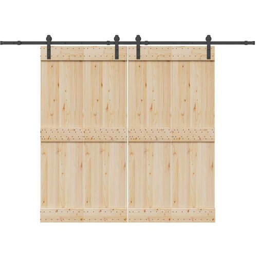  Komplet opreme za drsna vrata 427 cm jeklo črne barve, (22046607) Slike