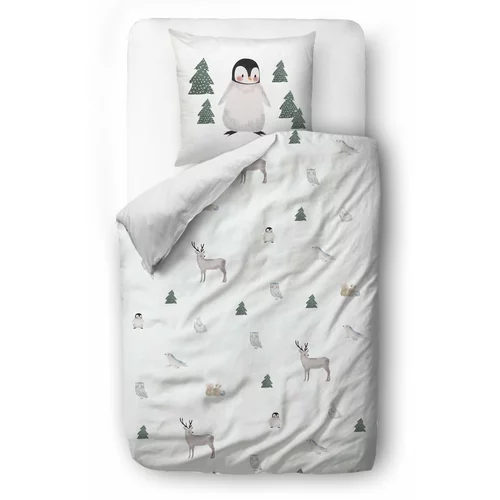 Butter Kings Dječja posteljina za krevet za jednu osobu od pamučnog satena 140x200 cm Polar Animals -