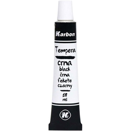 Karbon Tempera barva v tubi, črna, 18 ml Cene