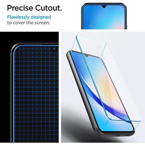 Spigen GLAS.TR SLIM KALJENO STEKLO 2 KOSA ZA SAMSUNG GALAXY A34 5G CLEAR Slike