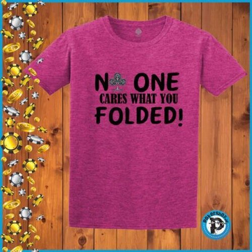  Poker majica "No One Cares What You Folded", ljubičasta Cene
