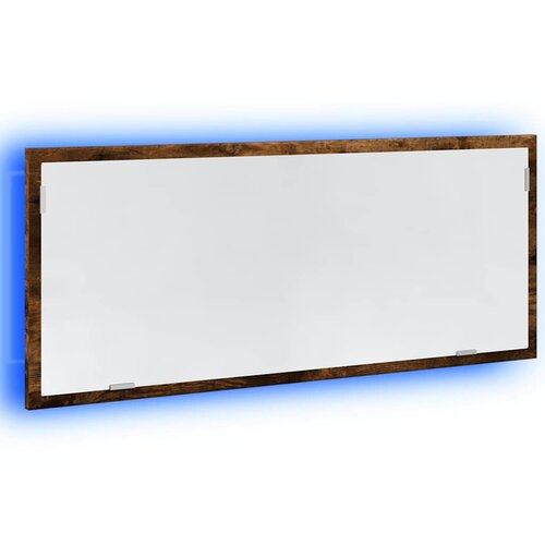  LED kupaonsko ogledalo dimljeni hrast 100x8,5x37 cm Slike