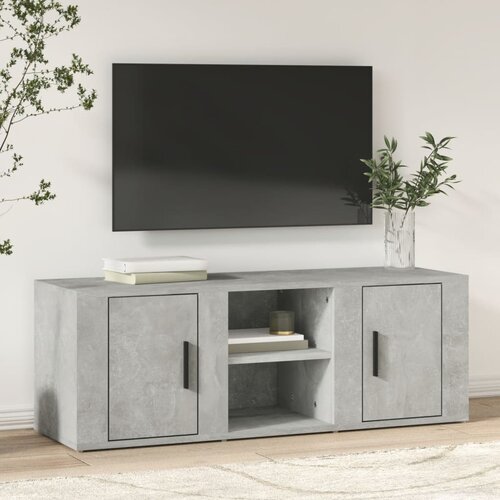 TV ormarić boja betona 100x31,5x35 cm od konstruiranog drva Cene