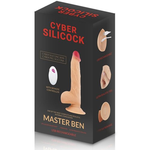 CYBER SILICOCK Vibracijski Penis Cyber Master Ben Slike