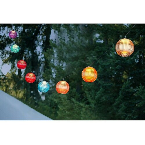 BAUHAUS LED solarna svetlobna veriga Balls (Za zunanjo uporabo, 310 mm, Topla bela) Cene