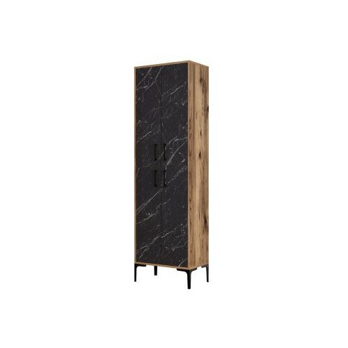 Hanah home berlin a - walnut, black marble walnutblack multi purpose cabinet Slike