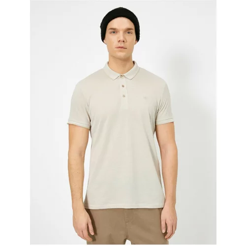 Koton Polo T-shirt - Brown - Regular