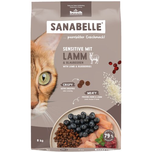 Sanabelle Sensitive s janjetinom i borovnicama - 8 kg Slike