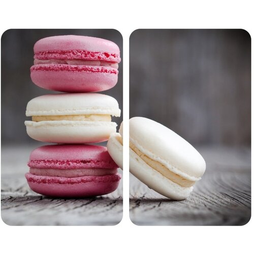 Wenko Garnitura 2 steklenih pokrovov za kuhalno ploščo Macarons, 52 x 30 cm Cene