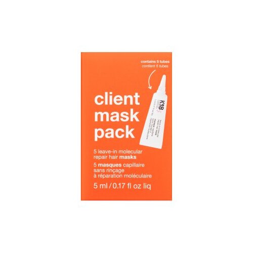 K18 Client Mask Pack njega kose bez ispiranja pre posilnenie vlasov&amp;eacute;ho vl&amp;aacute;kna 5 x 5 ml Slike