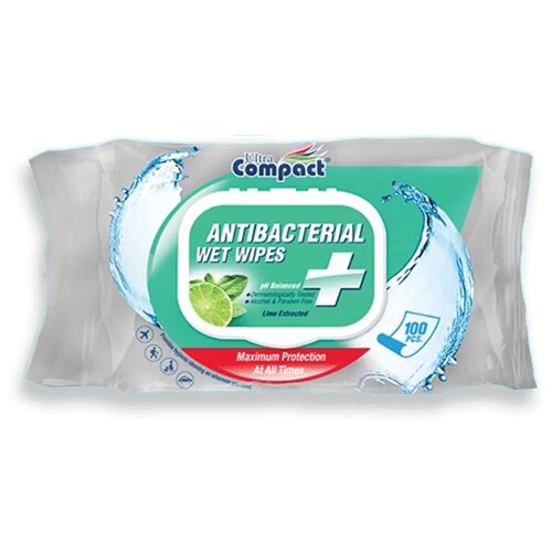 Ultra Compact Vlažne maramice Antibacterial, 100 komada Cene