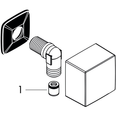 Hansgrohe 26455990 FixFit priključek za tu&amp;scaron; cev Slike