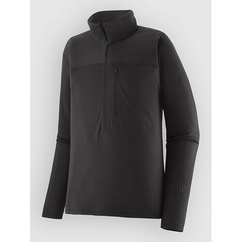 Patagonia R1 Ultralight 1/2 Half-Zip Pulover black Cene