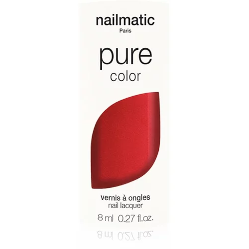 Nailmatic Pure Color lak za nohte AMOUR-Rouge Nacré / Red Shimmer 8 ml