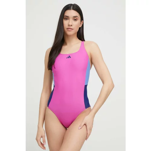 Adidas Jednodijelni kupaći kostim Colorblock boja: ružičasta, mekane košarice
