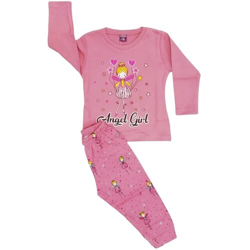 Vrabac Pidžama za bebe Angel 24503, Roze Cene