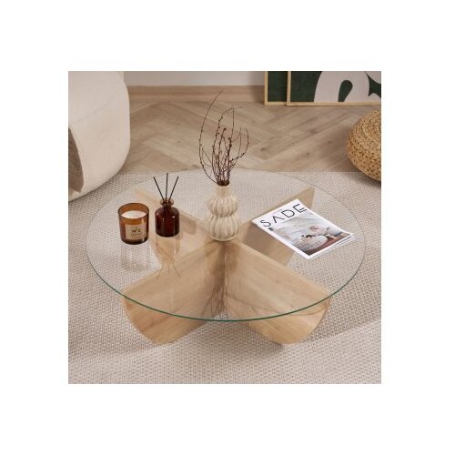 Hanah home Sto za dnevnu sobu Liya, 90x30x90 cm, Smeđi Slike