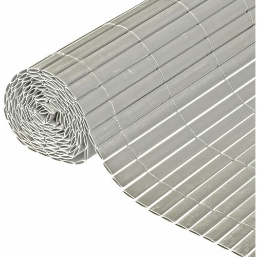 Nature Dvostranska vrtna pregrada PVC 1x3 m siva, (20777426) Cene