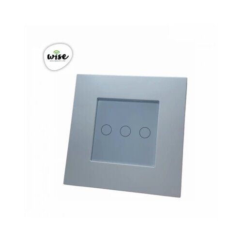 Wise prekidač na dodir - 3 tastera, pvc mat panel beli Cene