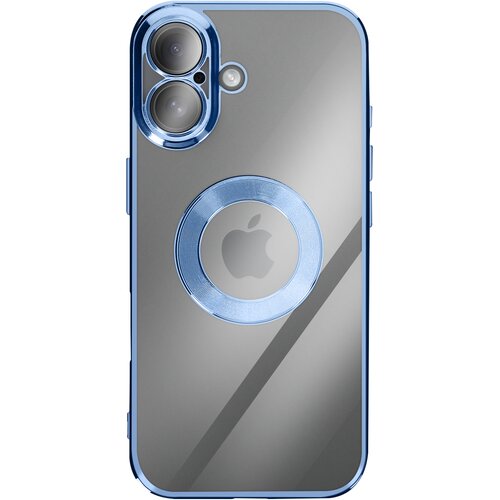 AVIZAR Ovitek za iPhone 17 s Kromiranim Robom iz Mehkega Silikona, Svetlo modra, (5000188961) Cene