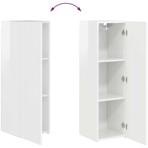  Visoki sjaj bijela 98 x 31 x 29 5 cm Slike