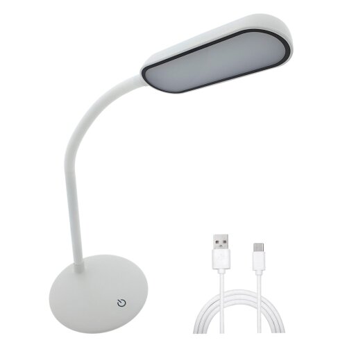  LED prigu&amp;scaron;iva dodirna fleksibilna stona lampa LED/6W/5V USB 1200 mAh bela Slike