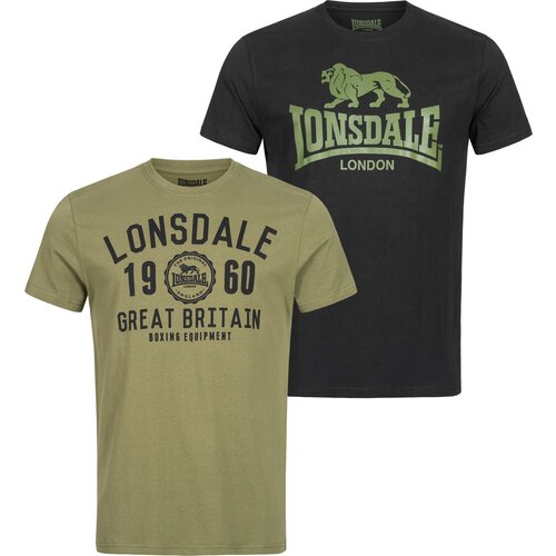 Lonsdale Men's t-shirt regular fit double pack Cene