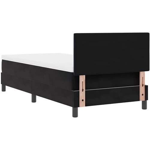  LED Box Spring Krevet s LED trakama Crna 80 x 200 cm Bar&amp;scaron;un Slike