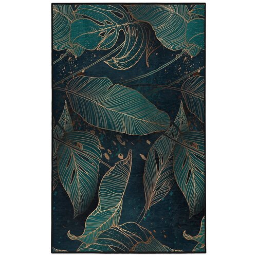 Mila Home Petrolej zeleni perivi tepih 160x230 cm Midnight Jungle &amp;ndash; Slike