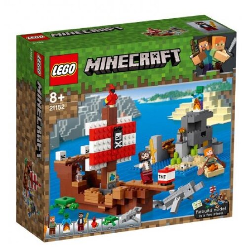 Lego Minecraft Dogodivščina s piratsko ladjo - 21152, (632667) Cene