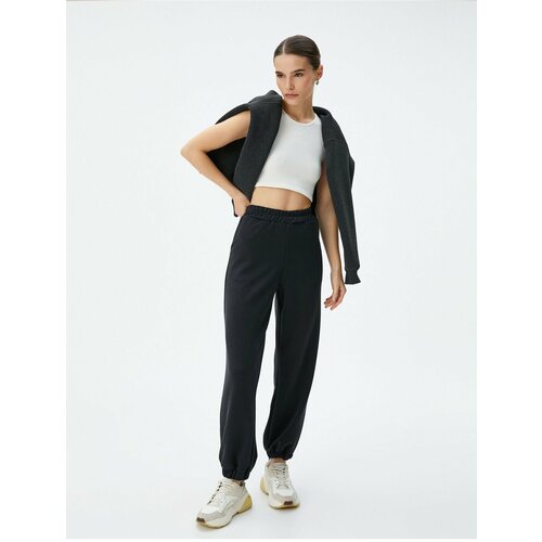 Koton Jogger Sweatpants with Pockets, Elastic Waist and Legs, Modal Blend Slike