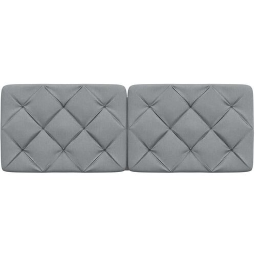 VidaXL jastuk za uzglavlje svjetlosivi 120 cm od tkanine Slike