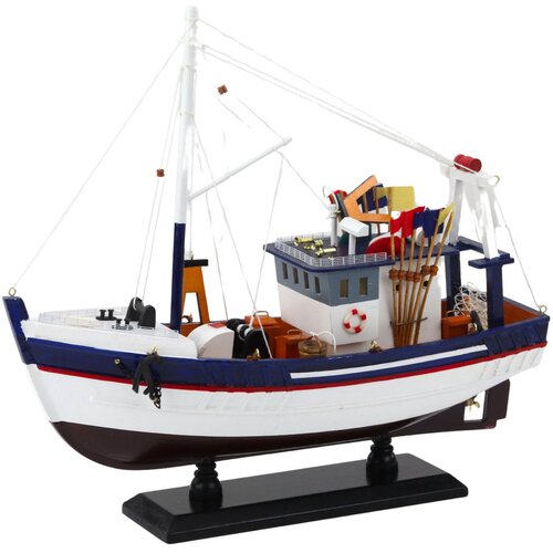  Kolekcionarska maketa ribarskog broda Equipped 37x34cm Slike