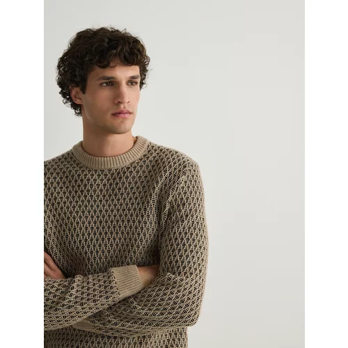 Reserved - Strukturirani džemper - bež