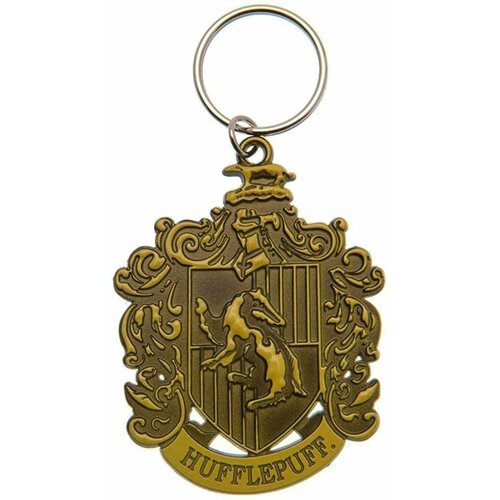 HARRY POTTER Hufflepuff Crest kovinski obesek za ključe Pyramid Slike