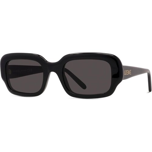 Loewe Slim Black Rectangular Sunglasses ONE SIZE (51) Črna/Siva Slike