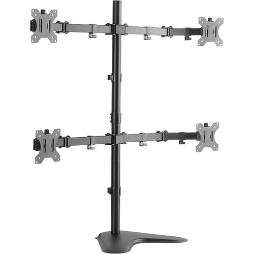 Logilink 4-struki Postolje za monitor 33,0 cm (13&amp;quot;) - 81,3 cm (32&amp;quot;) Vrtljivi nosač, Nagibni i okretni Quad Monitor Desk Stand 13 Slike