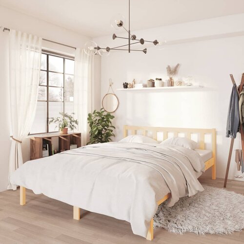 Furnova Posteljni okvir iz trdne borovine 160x200 cm, (21938334) Slike