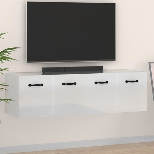 vidaXL Stenska omarica 2 kosa visok sijaj bela 80x36,5x35 cm inž. les Cene