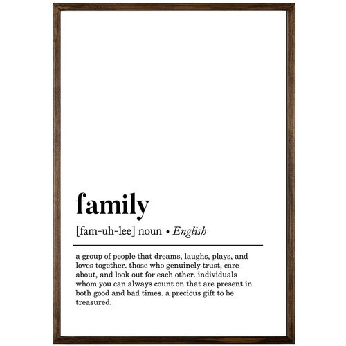 Wallity Plakat 50x70 cm Family &amp;ndash; Wallity Slike