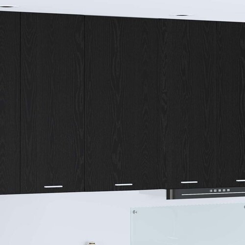 Viseći ormarić s pohranom Crni hrast i bijela 50 x 31 x 100 cm Cene