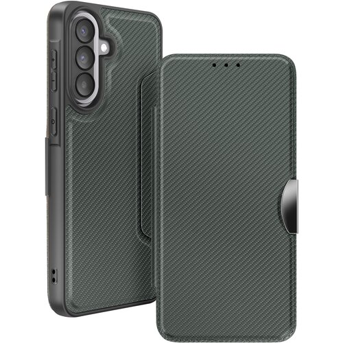 AVIZAR Folio etui Galaxy A57 karbonski z režo za kartico, Temno zelena, (5000274612) Cene