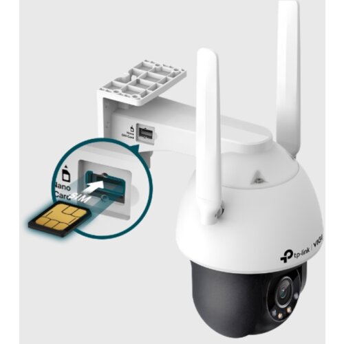 Tp-link VIGI 4MP zunanja Full-Color 4G/LTE Pan Tilt mrežna kamera (do 2560X1440 H.265+ 30fps) Cene