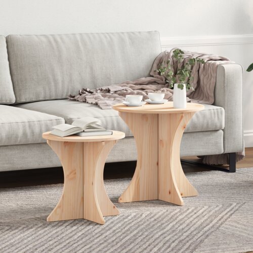 vidaXL 2 pcs 46 x 46 x 47 cm Čvrsta borova drva Cijene
